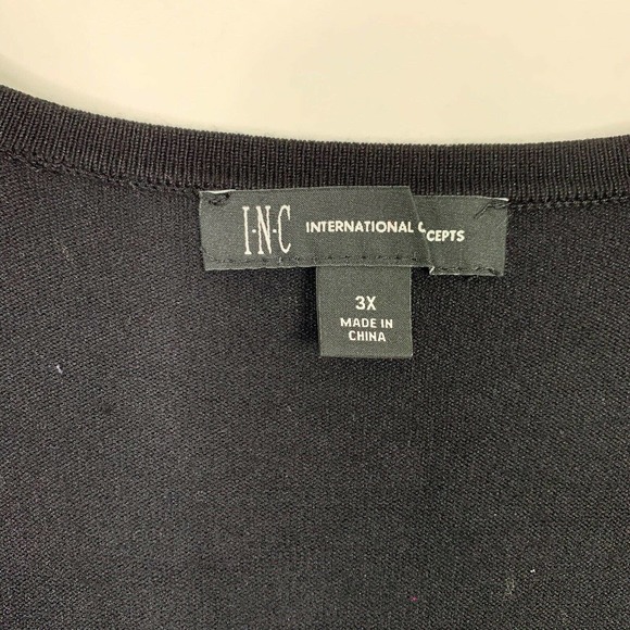 INC Wrap Dress 3X Gold Black Croc Snake - Picture 5 of 8